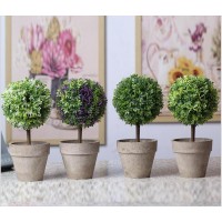 Hot sale Ornamental artificial grass flower pot small bonsai tree